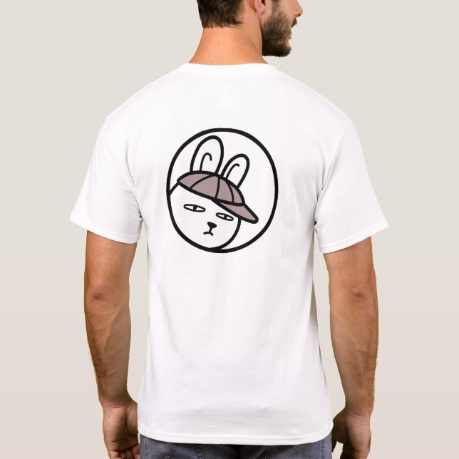T-shirt BoyRabbit#z03(Clip art of adolescent rabbit)  (Dos)