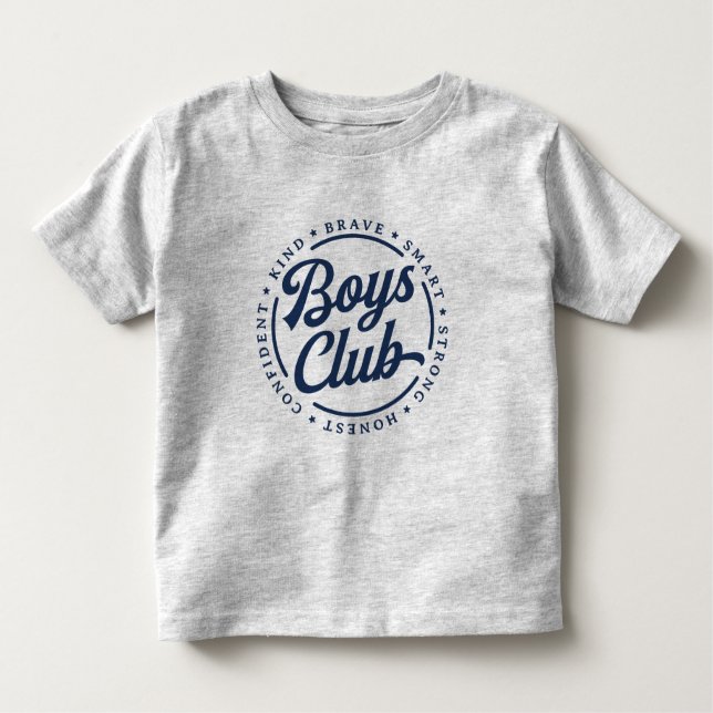 T-shirt Boys Club - Brave Smart Strong Honest Type (Devant)