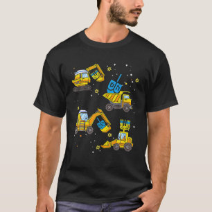 T-shirt Boys Construction Véhicule Hanoukka Jewish Boys