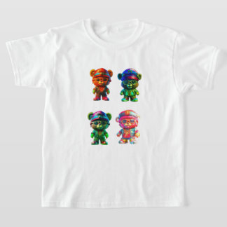 T-shirt Boys coton Teddy Bear Tee - shirts