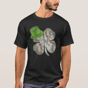 T-shirt Boys de baseball Jour de la Saint Patrick Shamrock