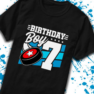 T-shirt Boys Hockey Anniversaire 7e Anniversaire 7 Année G