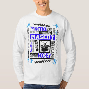 T-shirt Boys Hockey Terminologie en bleu