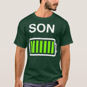 T-shirt Boys Son BatterieMaman et papa Batterie basse