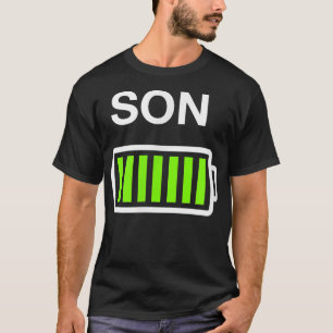 T-shirt Boys Son BatterieMaman et papa Batterie basse