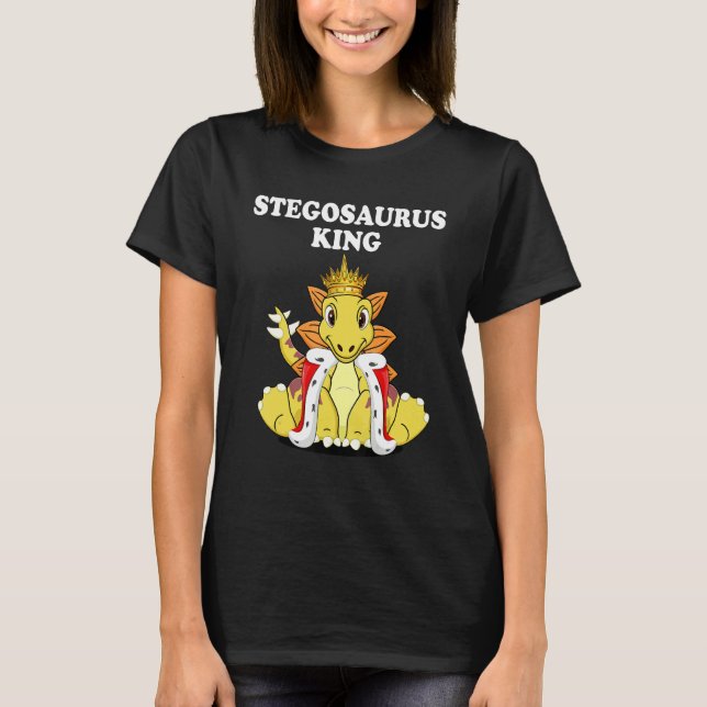 T-shirt Boys Stegosaurus King Dinosaur Mens Stegosaurus (Devant)