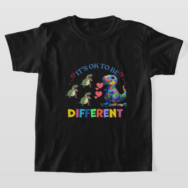 T-shirt Boys' T-Shirts– It's OK to Be Different 🦕💖 (Poser)