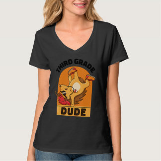 T-shirt Boys Third Grade Dude Cool 3rd Grade School Hedgeh