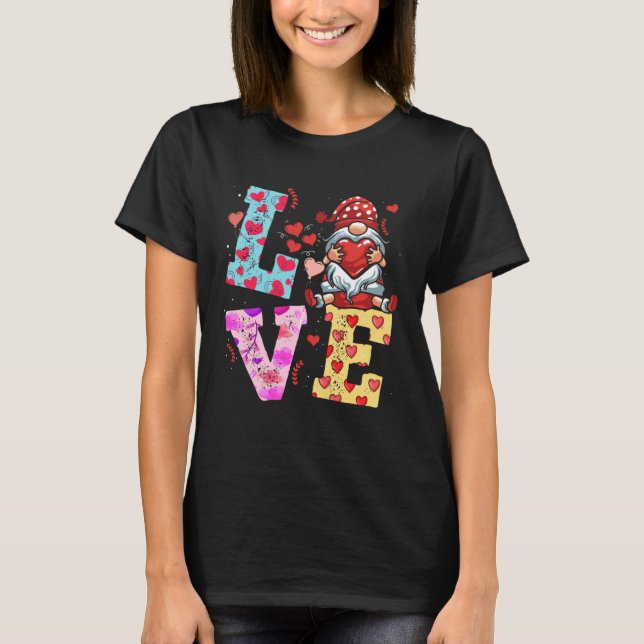 T-shirt Boys Valentines Day Kids Gnomes I Steal Hearts Out (Devant)