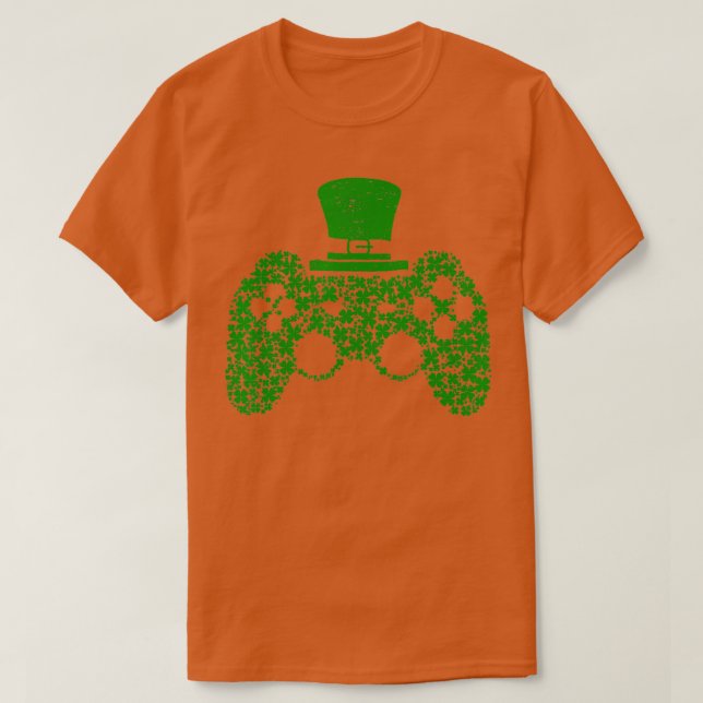 T-shirt Boys Vidéo Jeu Shamrock Jour de la Saint Patrick I (Design devant)