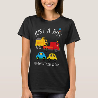 T-shirt Boys Who Love Trucks & Cars