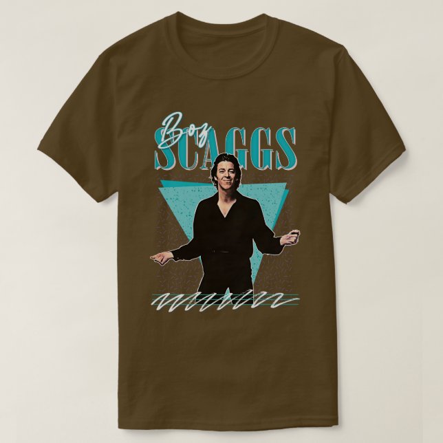 T-shirt Boz Scaggs Retro 80s Design (Design devant)