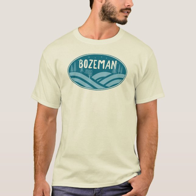 T-shirt Bozeman Montana Plein air (Devant)