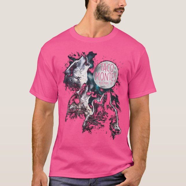 T-shirt Bozeman Mt Montana Restaurant Wolf Mexicain (Devant)