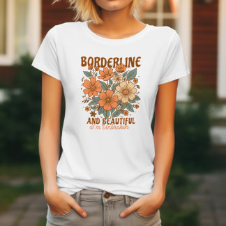 T-shirt BPD Borderline Trouble de la personnalité Orange F