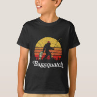 Bquatch ! Funny Bigfoot Fishing Extérieur Retro