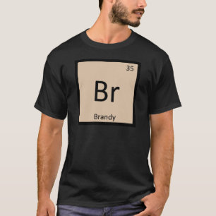 T-shirt Br - Chimie de l'alcool de Brandy Symbole du table