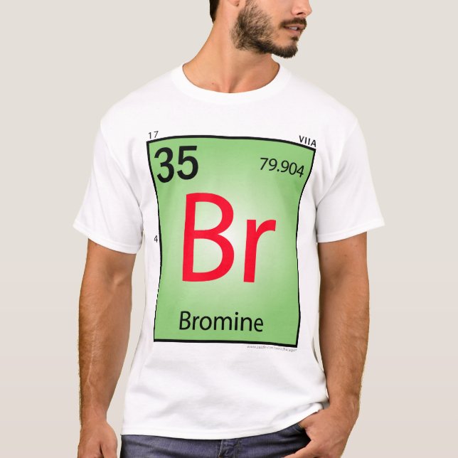 T-shirt (Br) d'élément de brome - avant seulement (Devant)