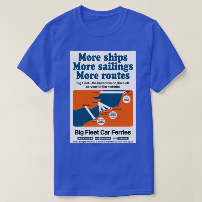 T-shirt BR SNCF Car Ferries 1960 (Design devant)