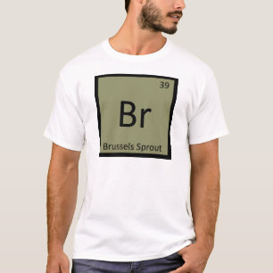 T-shirt Br - symbole végétal de chimie de chou de