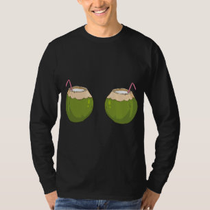 T-shirt Bra de noix de coco d'été Funny Coconut