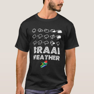 T-shirt Braai Météo Funny Afrique du Sud Famille BBQ