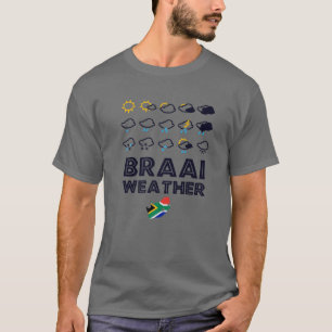 T-shirt Braai Météo Funny Afrique du Sud Famille BBQ