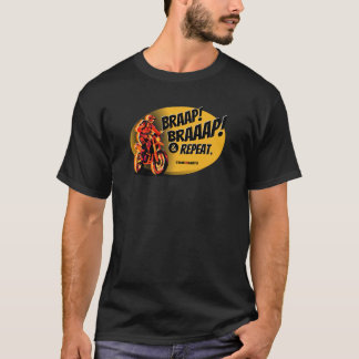 T-shirt Braap Braaap And Repeat Dirt Bike Graphic T Shirt