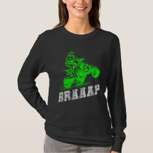 T-shirt Braap Quad Biker Atv 4 Roue Brap Quad Men Et B