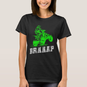 T-shirt Braap Quad Biker Atv 4 Roue Brap Quad Men Et B