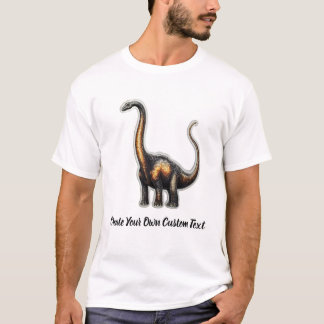 T-shirt Brachiosaure Dinosaure Créez Votre Propre Texte Pe