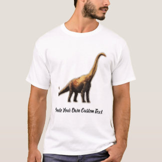 T-shirt Brachiosaure Dinosaure Créez votre propre texte pe