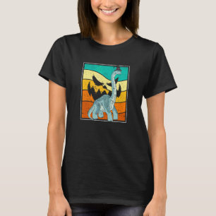 T-shirt Brachiosaure Sorcière Citrouille Halloween Dinosau