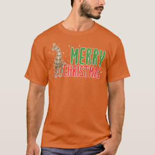 T-shirt Brachiosaurus Arbre de Noël Dinosaure Lumières de