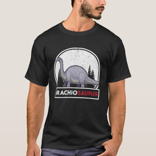 T-shirt Brachiosaurus Design Dinosaure préhistorique (Devant)