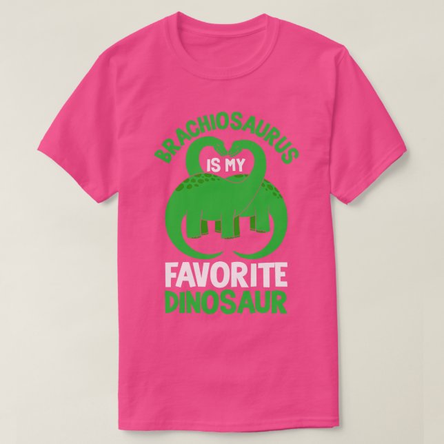 T-shirt Brachiosaurus Est Mon Dinosaure Préféré (Design devant)
