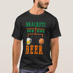T-shirt Brackets Et La Marche De La Bière Basketball Colle