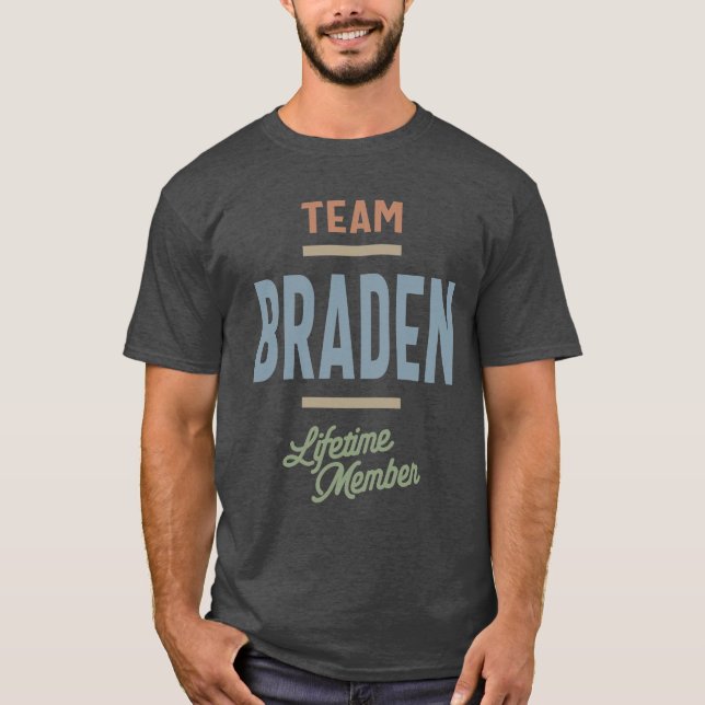 T-shirt Braden Nom personnalisé Cadeau Anniversaire (Devant)