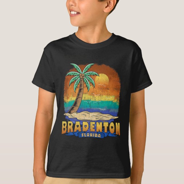 T-shirt Bradenton Florida Vintage Souvenir déshabillé (Devant)