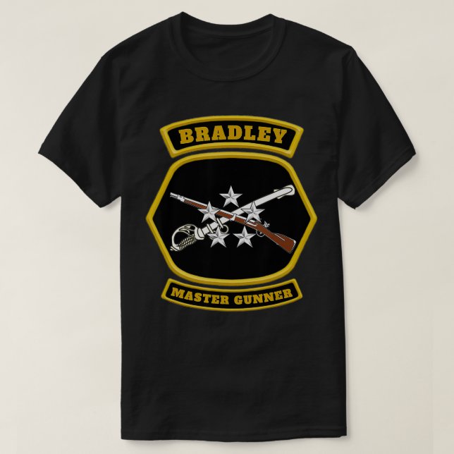 T-shirt Bradley Master Gunner Emblem graphic  (Design devant)
