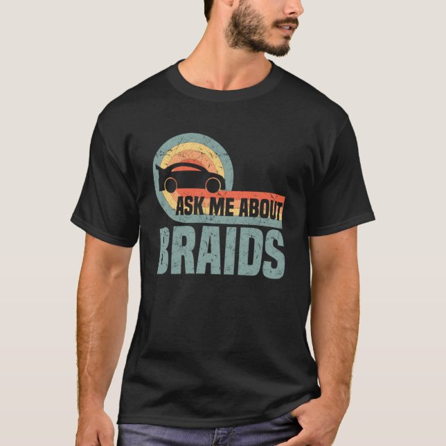 T-shirt Braids Rétro Slotcar (Devant)