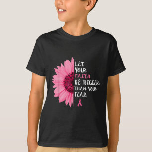 T-shirt Braille Cancer Awareness Month Flower Pink Ribbon