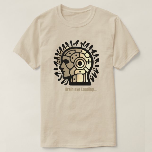 T-shirt Brain.exe Loading… (Design devant)