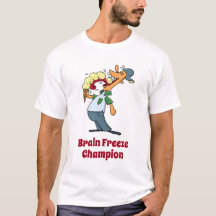 Brain Freeze Champion Glace Cream Drôle Cartoon