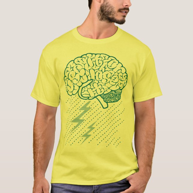 T-shirt Brainstorm (Turquoise) (Devant)
