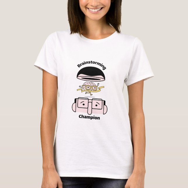 T-shirt Brainstorming Champion Cerveau (Devant)