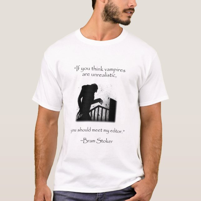T-shirt Bram Stoker - Dracula - Citatons erronées modernes (Devant)