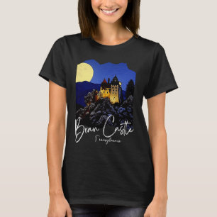 T-shirt Bran Castle Transylvania Maison À Dracula Peinture