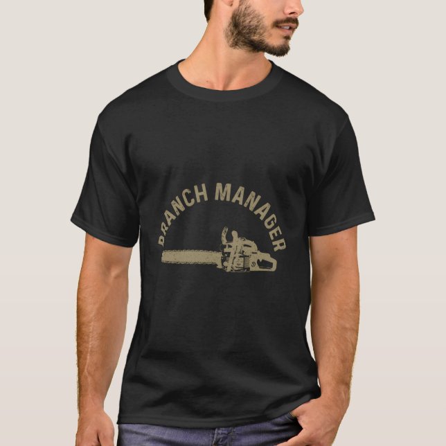 T-shirt Branche Ager Lumberjack Arboriste Logger (Devant)