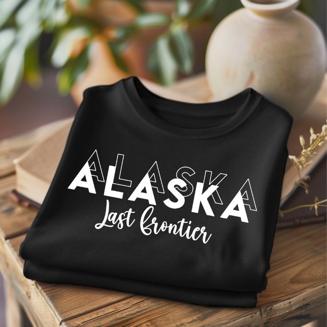 T-shirt branché Alaska Dernier Frontier State (Créateur téléchargé)